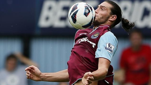andy carroll debut for hammers