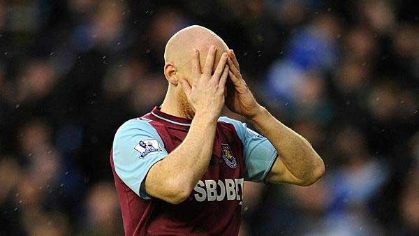 james collins holds his head